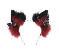 LLHCF Cerchietto per capelli a forma di orecchio con ciondolo a forma di orecchie con decorazioni per capelli, accessorio per cosplay, feste, copricapo per adolescenti e adulti