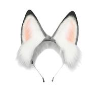 LLHCF Cerchietto per capelli con orecchie di animale, per travestimento da cameriera, cosplay, festa di Halloween, copricapo per ragazze e donne, per spettacoli di fum