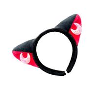 LLHCF Cerchietto per capelli con orecchie di gatto lunare, per adulti e bambini, per feste di compleanno, feste di compleanno