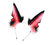 LLHCF Cerchietto per capelli con orecchie in peluche, finta pelliccia, per cosplay, feste, costumi, eventi a tema, animazione, accessori per capelli
