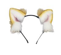 LLHCF Cerchietto per capelli da cameriera con orecchie per cani, fascia per capelli pieghevole, fascia per capelli per ragazze a tema per feste, sottoculture, copricapo per costume