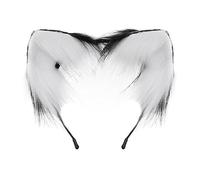 LLHCF Cerchietto per capelli fatto a mano con orecchie di volpi del fumetto da donna, per Halloween, Halloween, carnevale, cosplay, accessori per capelli
