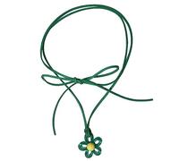 LLHCF Collana alla moda con fiore di prugna colorato ciondolo fiore cavo girocollo gioielli donna acrilico fiore ciondolo collana girocollo collana leggera fidanzata