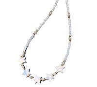 LLHCF Collana girocollo da donna con fiori in acrilico colorato e accattivante collana girocollo con perline, Misura unica, come descritto, come descritto