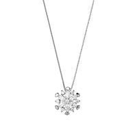 LLHCF Collana lunga con ciondolo in cristallo per donne catena maglione fiocco di neve collana girocollo regolabile per strass ebreo