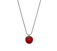 LLHCF Collane con ciondolo a forma di pomodoro, collana girocollo con ciondolo a forma di pomodoro, in acciaio, per feste, per ragazze