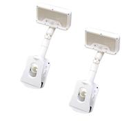 LLHCF Confezione da 2 luci solari per esterni, con 3 modalità, ricaricabili, per campeggio, giardino, vialetto, recinzione, luci solari