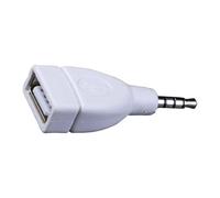 LLHCF Convertitori audio da 3,5 mm maschio AUX a USB 2.0 femmina convertitori adattatore per altoparlanti auto e lettori MP3 audio portatile