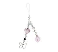 LLHCF Dolce Telefono Catena Cordino Cuore Farfalla Ciondolo Telefono Appendini Decorazione Moda Telefono Accessorio Telefono Pendente Cordino per Chiave Cartoon Charm Catena