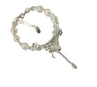 LLHCF Elegante braccialetto in lega con design a farfalla elegante per donne alla ricerca di stili unici e mistero confortevole, Misura unica, come descritto