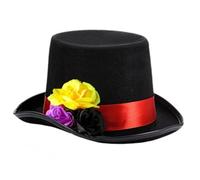 LLHCF Elegante cappello con velo floreale per Halloween e uso teatrale Tema Celebrazione spettacoli teatrali