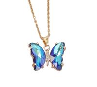 LLHCF Elegante collana con ciondolo a forma di farfalla che simboleggia grazie e fascino per donne alla moda da indossare tutti i giorni o per feste