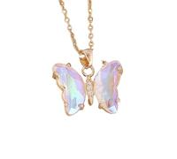 LLHCF Elegante collana con ciondolo a forma di farfalla che simboleggia grazie e fascino per donne alla moda da indossare tutti i giorni o per feste
