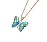 LLHCF Elegante collana con ciondolo a forma di farfalla che simboleggia grazie e fascino per donne alla moda da indossare tutti i giorni o per feste