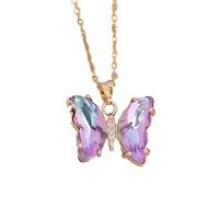 LLHCF Elegante collana con ciondolo a forma di farfalla che simboleggia grazie e fascino per donne alla moda da indossare tutti i giorni o per feste