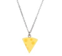 LLHCF Elegante collana con ciondolo a forma di formaggio, collana girocollo alla moda con ciondolo a forma di clavicola per amici e familiari, Misura unica, come descritto, come descritto