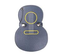 LLHCF Elegante custodia per plettro per chitarra, in pelle PU, con scomparti multipli per accessori musicali, Blu