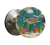 LLHCF Elegante maniglia per porta a fiore trasparente retrò rotonda cristalli manopola artistica decorazione camera da letto stili natura hardware casa armadio maniglia porta