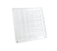 LLHCF Elegante scatola di visualizzazione delle conchiglie 36/64/100 griglie conchiglie contenitore di immagazzinaggio acrilico decorativo Jewelry Box