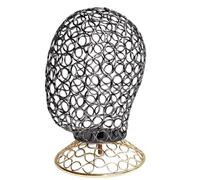 LLHCF Elegante supporto per parrucche e cappelli, in metallo, adatto per appassionati di moda e parrucchieri