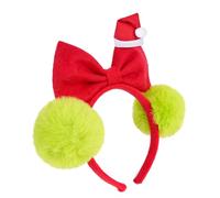 LLHCF Fascia elastica per capelli da Babbo Natale, design morbido, decorazione per feste di Natale, per adulti e bambini, per eventi festivi, cappelli di Babbo Natale, fascia per capelli con fiocchi