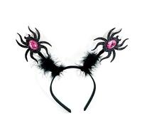 LLHCF Fascia spaventosa per Halloween con pipistrello/gatto luccicante fascia per capelli costume copricapo raveparty puntelli decorazione testa copricapo unisex