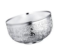 LLHCF Fengshui - Ciotola decorativa in metallo per ricchezza e tesoro, centrotavola decorativo per casa, ufficio, prosperità, buona fortuna, ciotola decorativa