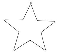 LLHCF Ferro Battuto Stelle di Metallo Stelle Filo Corona Telaio Anelli Del Cerchio Per Acchiappasogni Fatto A Mano Forniture Regalo di Capodanno Anelli di