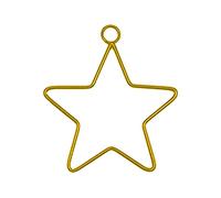 LLHCF Ferro Battuto Stelle di Metallo Stelle Filo Corona Telaio Anelli Del Cerchio Per Acchiappasogni Fatto A Mano Forniture Regalo di Capodanno Anelli di