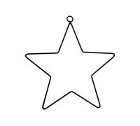 LLHCF Ferro Battuto Stelle di Metallo Stelle Filo Corona Telaio Anelli Del Cerchio Per Acchiappasogni Fatto A Mano Forniture Regalo di Capodanno Anelli di