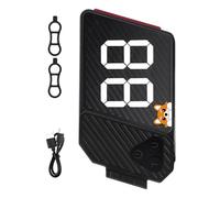 LLHCF Global Cycle - Fanale posteriore con display digitale 0 99, numero tradizionale ABS+PP contro il telaio antiurto, per tutti i ciclisti, alla moda, squadra di ciclismo IDENTITY