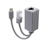 LLHCF IEEE802.3af Splitter attivo USB converte 48V a 5V USB Alimentazione con porta RJ45 per IPCameras Plug & Play Power Over Ethernet Adapter