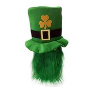LLHCF Leprechaun Caps Green Top Hat Con Barba San Patrizio Festa Leprechaun Cappello Regali Vacanza Carnevale Festa San Patrizio