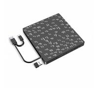 LLHCF Masterizzatori DVD esterni 5 in 1 Funzione USB3.0 Tipo C Porta CD Writer per computer Unità esterna USB Tipo C Due interfacce