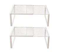 LLHCF Organizzatori regolabili dello scaffale dell'armadio pratico scaffale di stoccaggio del metallo per la casa Soluzione di risparmio di spazio degli armadi senza attrezzi scaffale di installazione