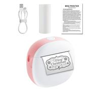 LLHCF Pocket Sticker Stampante Note Maker 1 Rotolo di carta Incluso Inkless Photo Maker Per E Scuola Stampante per etichette Compatta
