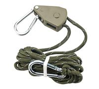 LLHCF Puleggia regolabile per tenda con fibbia fissa, riflettente, a cricchetto, per legare il gancio da campeggio