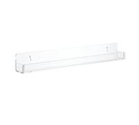 LLHCF Scaffali da bagno in acrilico, 38 x 3,3 cm, mensole in acrilico da parete, versatili e galleggianti
