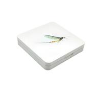 LLHCF Scatola per ami da pesca di alta qualità, 16 scomparti, struttura in metallo resistente per trasporto sicuro con esche a mosca, scatola per ami da pesca a mosca