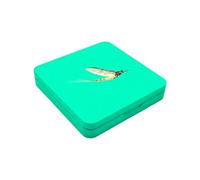 LLHCF Scatola per ami da pesca di alta qualità, 16 scomparti, struttura in metallo resistente per trasporto sicuro con esche a mosca, scatola per ami da pesca a mosca