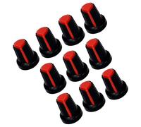 LLHCF Set di 10 manopole di controllo per chitarra in ABS per strumenti musicali, modifiche adatte per volumi e precisioni di tono, manopole in ABS