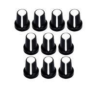LLHCF Set di 10 manopole di controllo per chitarra in ABS per strumenti musicali, modifiche adatte per volumi e precisioni di tono, manopole in ABS