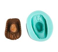 LLHCF Stampo in silicone a forma di cappello da cowboy, per fondente, cioccolato, caramelle, gelatine, decorazione per torte, vassoio da forno per sapone