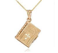 LLHCF Street For Clavicola Collana religiosa con ciondolo Bibbia religiosa collana maglione catena gioiello religioso