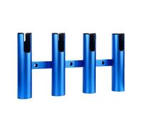 LLHCF Supporto sottile in alluminio per canna da pesca a 4 tubi, con altezza regolabile per una stabilità stabile in condizioni di tempesta, base con telaio rimovibile