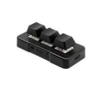LLHCF Tastiera a 3 tasti RGB tasti meccanici personalizzati Game Office CAD-Designer Clip Programmazione macro HIDUSB