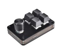 LLHCF Tastiera macro programmabile a 2/3/4/5 tasti tastiera meccanica da gioco macro tastiera 1 manopola tastiera da gioco hot swap
