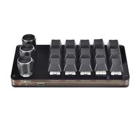 LLHCF Tastiera Macro Programmazione Tastiera 15 Tasti 3 Manopole Tastiera Meccanica Pulsante Pad Per Hot Swap Gaming Tastiera