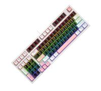 LLHCF Tastiera meccanica 98Key con illuminazione a LED Keycap confortevole per giocatori e dattilografi nella tastiera del piccolo spazio