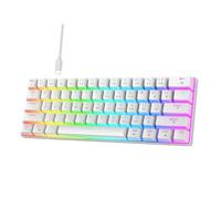 LLHCF V900 61Keys Tastiera Meccanica Con Retroilluminazione A Colori Hot Swappable Interruttori Keycaps Per Giocatori E Professionisti